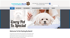 Desktop Screenshot of petstylingbybecki.com