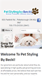 Mobile Screenshot of petstylingbybecki.com