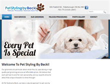 Tablet Screenshot of petstylingbybecki.com